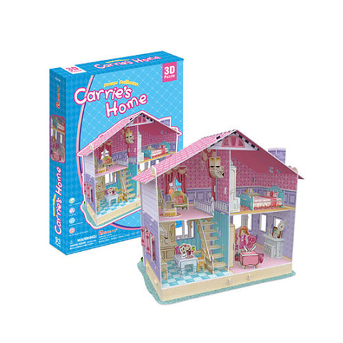 (퍼즐이야기)3D입체퍼즐 돌하우스_캐리의 집 모형