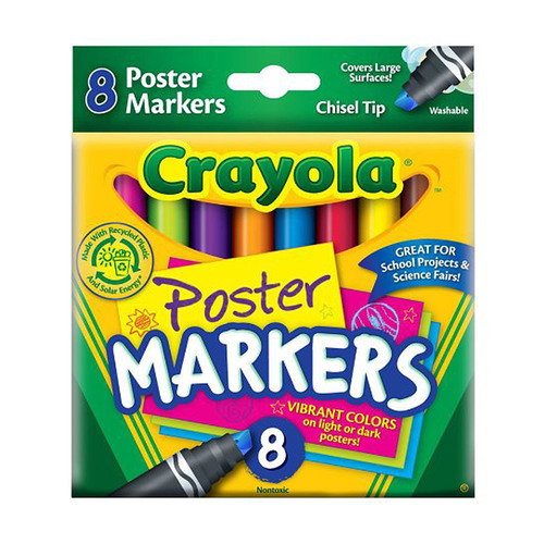Crayola 크레욜라 색지전용마카 8색
