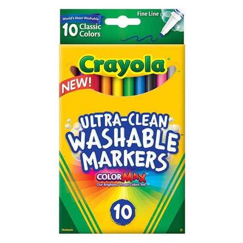 Crayola 크레욜라 가는선 수성마카 10색