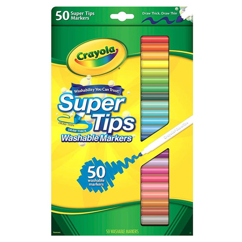 Crayola 크레욜라 가는선 수성마카 50색