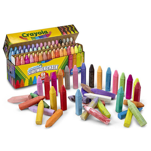 Crayola 크레욜라 야외용 분필 64색 세트