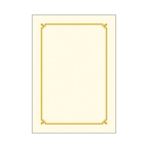 우진 금박상장용지 로얄G6 (100매) 노랑종이