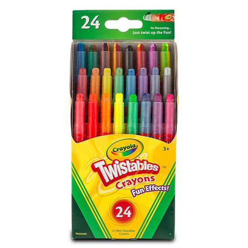 Crayola 크레욜라 트위스트 색연필 24색(Fun Effetcs)