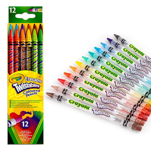 Crayola 크레욜라 지워지는 트위스트 색연필 12색