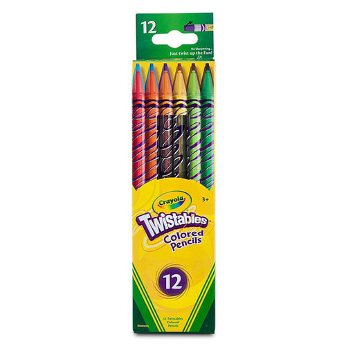 Crayola 크레욜라 트위스트 색연필 12색(가는심)
