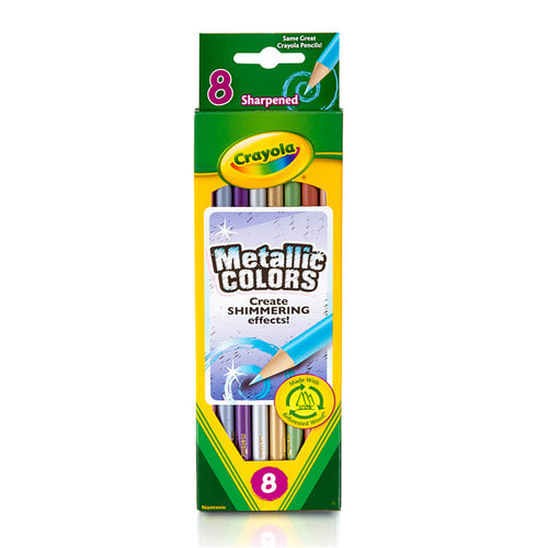 Crayola 크레욜라 금속빛 색연필 8색세트
