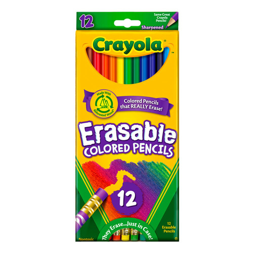 Crayola 크레욜라 지워지는 색연필 12색