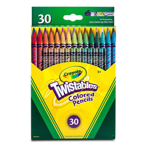 Crayola 크레욜라 트위스트 색연필 30색(가는심)