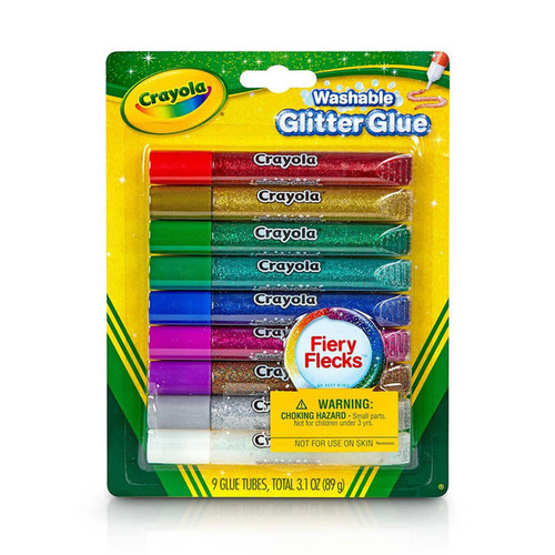 Crayola 크레욜라 반짝이풀 9색 세트