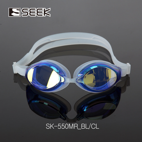 스타 SEEK 성인용 미러코팅 물안경 블루 SK-550MRBU