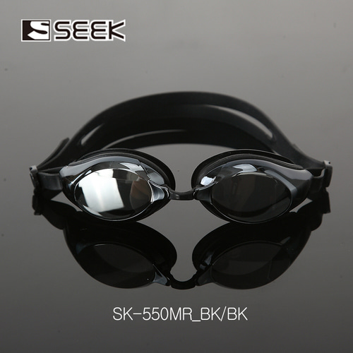 스타 SEEK 성인용 미러코팅 물안경 블랙 SK-550MRBK