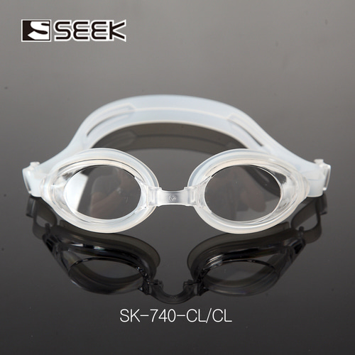 스타 SEEK 보급형 성인용 물안경 클리어 SK-740WH